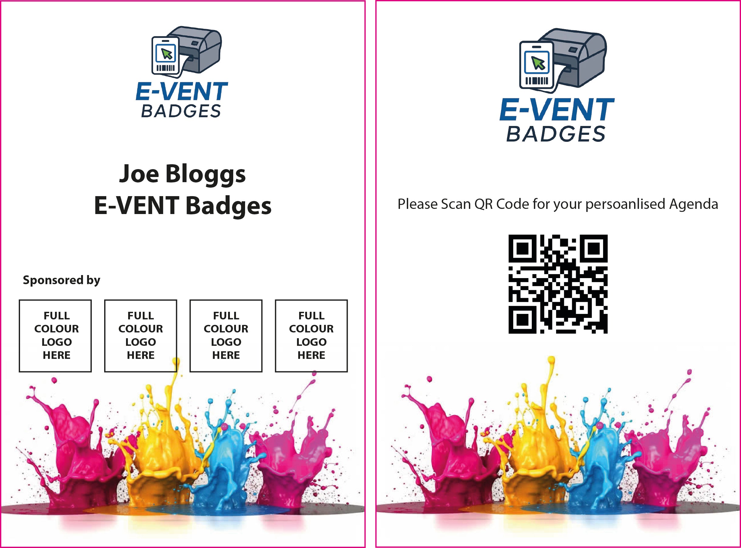 FULL COLOUR - 101.6 X 152.4 (4X6) DOUBLE SIDED (PACK/100)