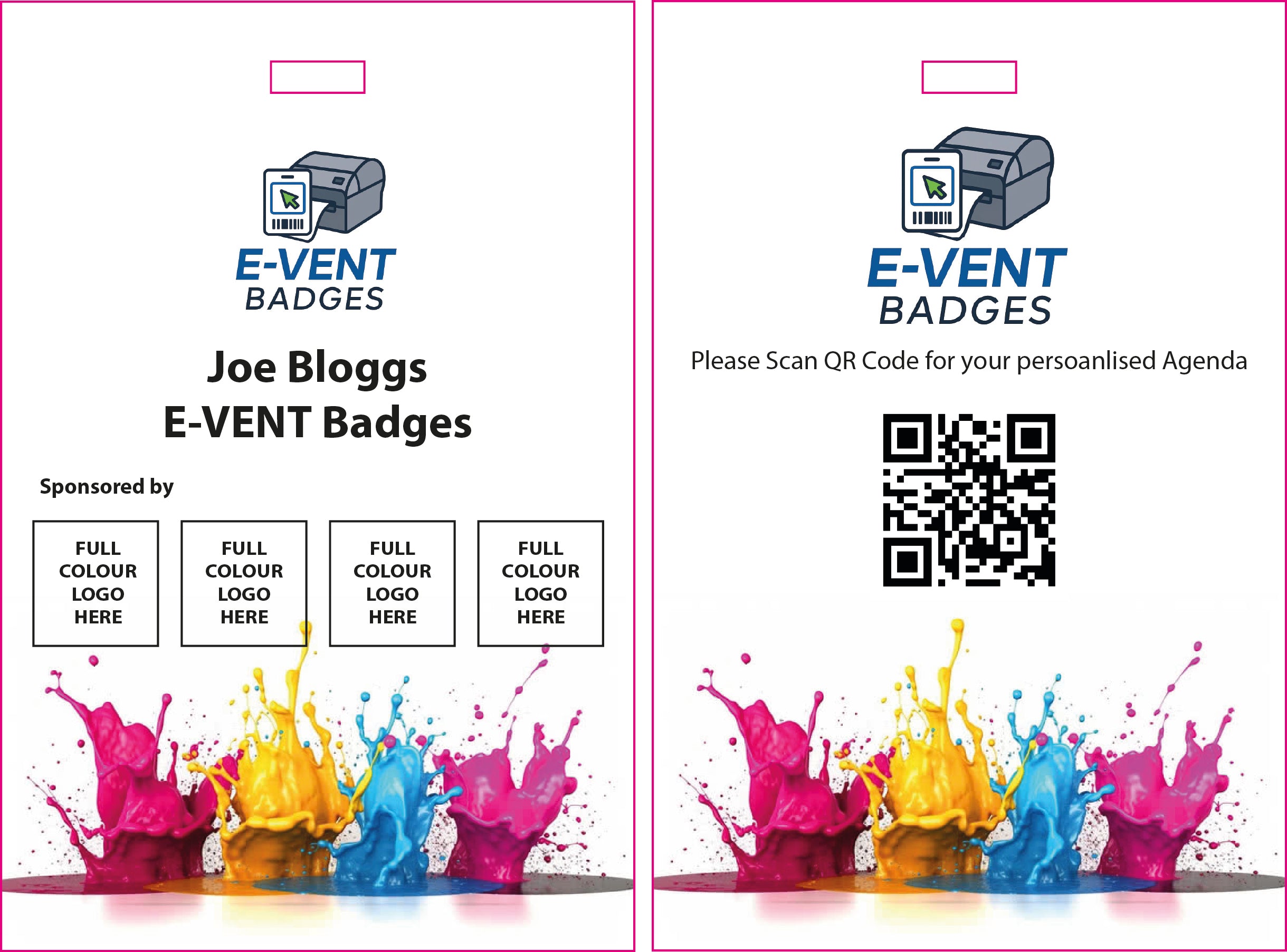 FULL COLOUR - 101.6 X 152.4 (4X6) DOUBLE SIDED WITH RECTANGLE SLOT (PACK/100)